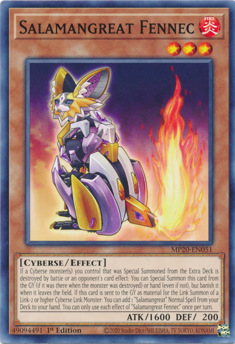 Salamangreat Fennec [MP20-EN051] Common | Arkham Games and Comics