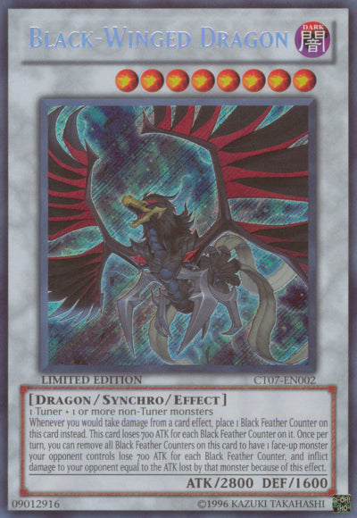 Black-Winged Dragon [CT07-EN002] Secret Rare | Arkham Games and Comics