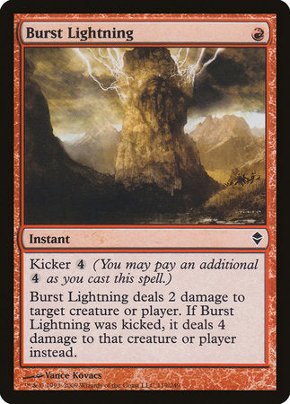Burst Lightning [Zendikar] | Arkham Games and Comics