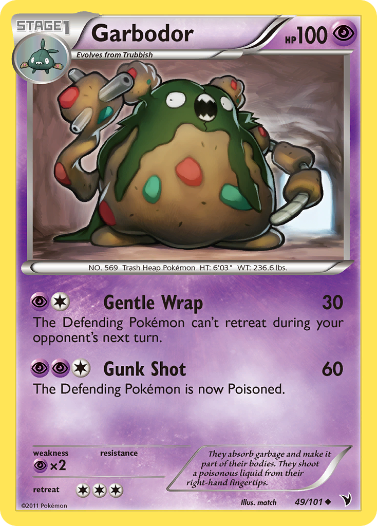 Garbodor (49/101) [Black & White: Noble Victories] | Arkham Games and Comics
