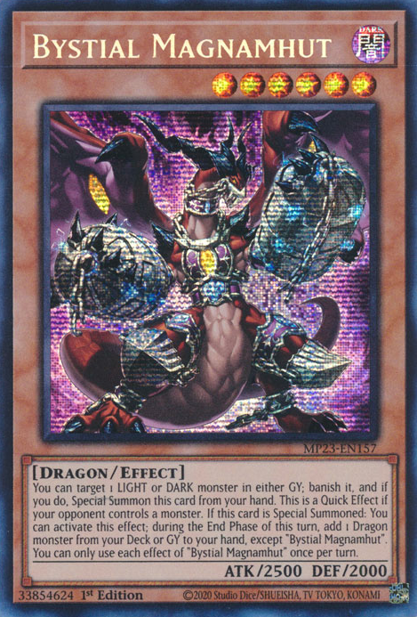 Bystial Magnamhut [MP23-EN157] Prismatic Secret Rare | Arkham Games and Comics