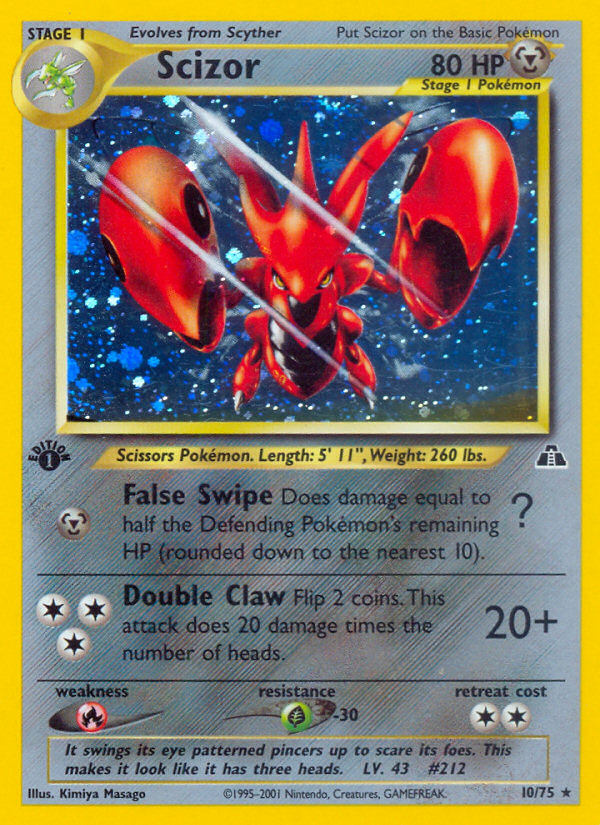 Scizor (10/75) [Neo Discovery 1st Edition] | Arkham Games and Comics