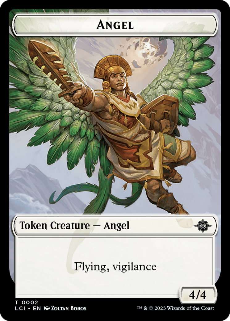 Angel Token [The Lost Caverns of Ixalan Tokens] | Arkham Games and Comics