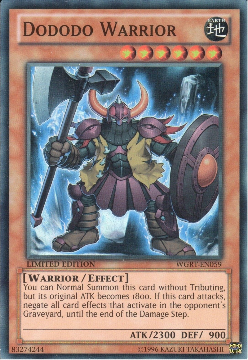 Dododo Warrior [WGRT-EN059] Super Rare | Arkham Games and Comics