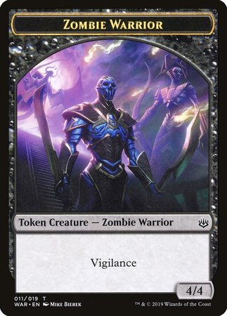 Zombie Warrior Token [War of the Spark Tokens] | Arkham Games and Comics