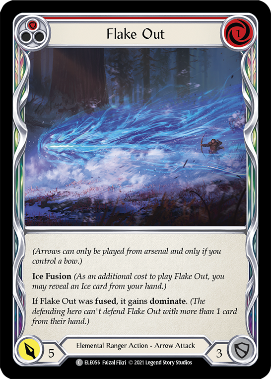 Flake Out (Red) [ELE056] (Tales of Aria)  1st Edition Normal | Arkham Games and Comics