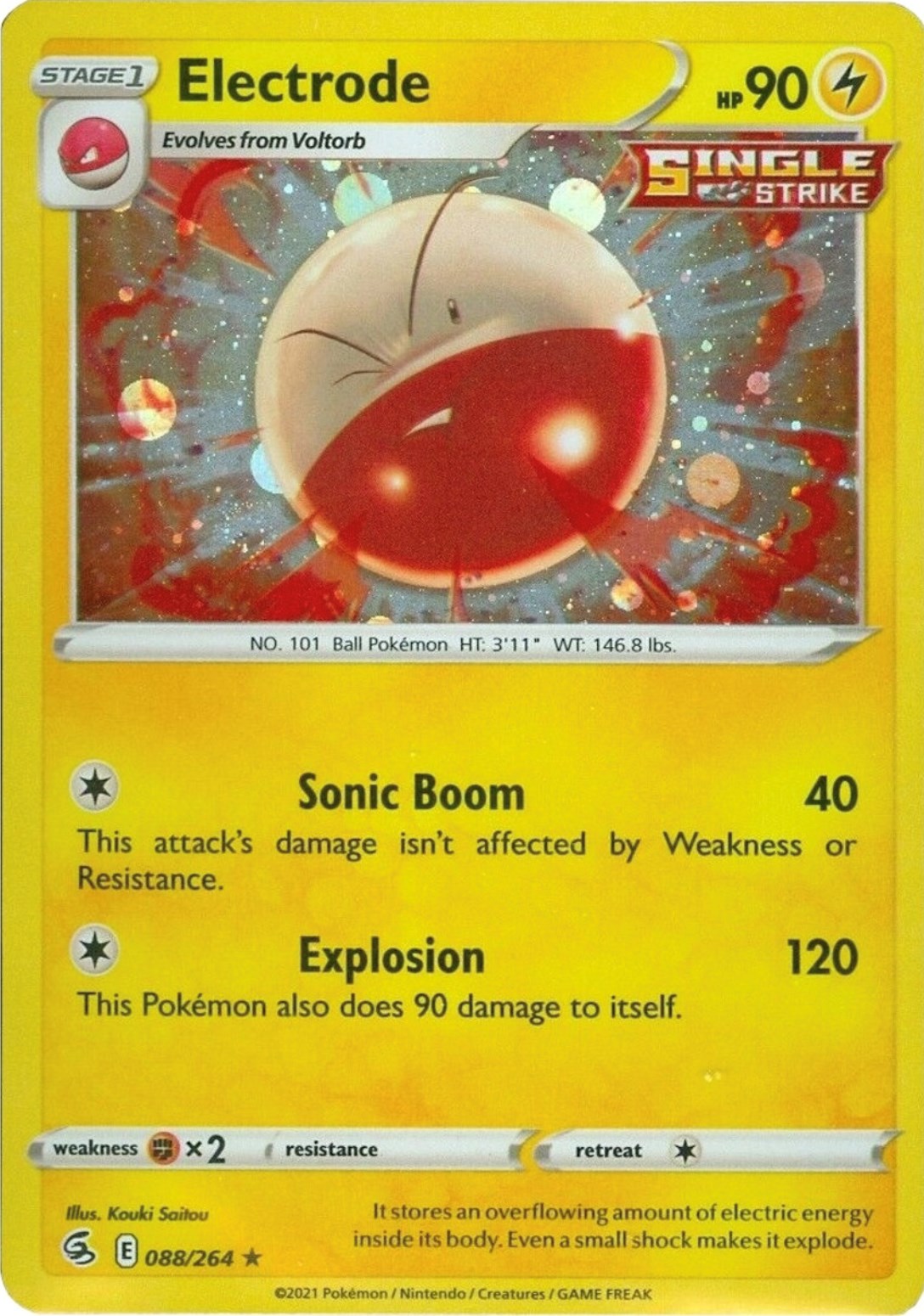 Electrode (088/264) (Cosmos Holo) [Sword & Shield: Fusion Strike] | Arkham Games and Comics