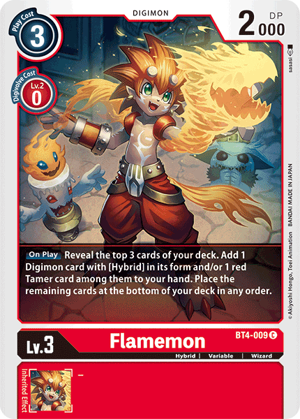 Flamemon [BT4-009] [Great Legend] | Arkham Games and Comics