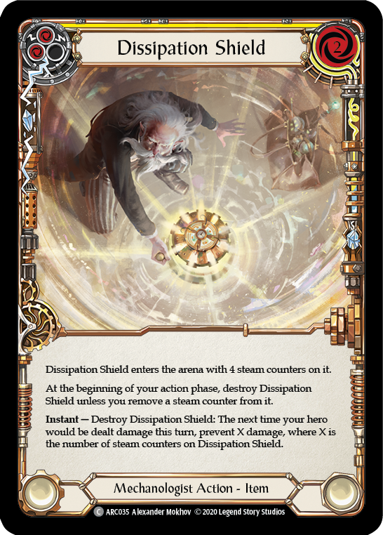 Dissipation Shield [U-ARC035] (Arcane Rising Unlimited)  Unlimited Rainbow Foil | Arkham Games and Comics