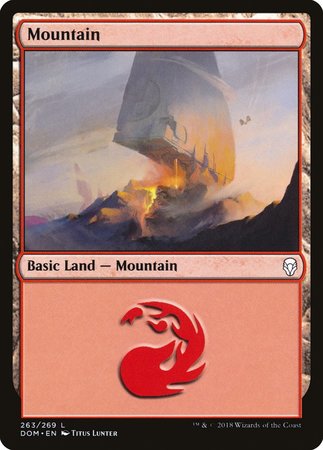 Mountain (263) [Dominaria] | Arkham Games and Comics