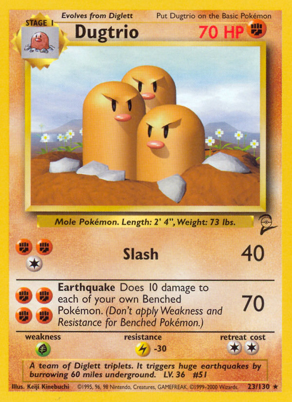 Dugtrio (23/130) [Base Set 2] | Arkham Games and Comics