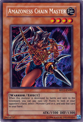 Amazoness Chain Master [RP01-EN097] Secret Rare | Arkham Games and Comics