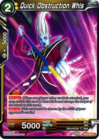 Quick Obstruction Whis (BT5-090) [Miraculous Revival] | Arkham Games and Comics