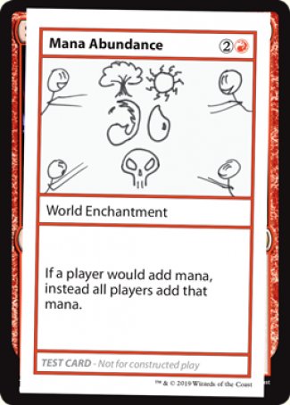 Mana Abundance (2021 Edition) [Mystery Booster Playtest Cards] | Arkham Games and Comics