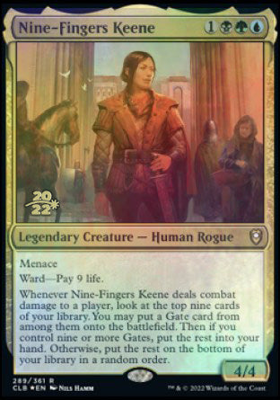 Nine-Fingers Keene [Commander Legends: Battle for Baldur's Gate Prerelease Promos] | Arkham Games and Comics