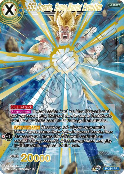 SS3 Gogeta, Super Warrior Evolution (Alternate Art) (P-234) [Special Anniversary Set 2021] | Arkham Games and Comics