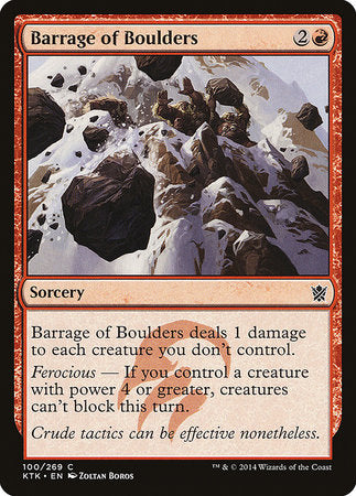 Barrage of Boulders [Khans of Tarkir] | Arkham Games and Comics