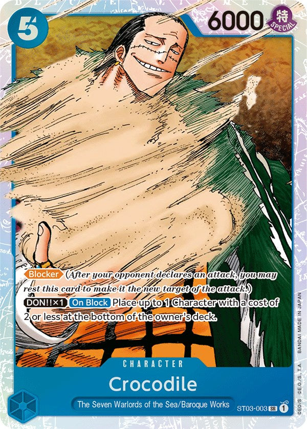 Crocodile (003) [Starter Deck: The Seven Warlords of The Sea] | Arkham Games and Comics