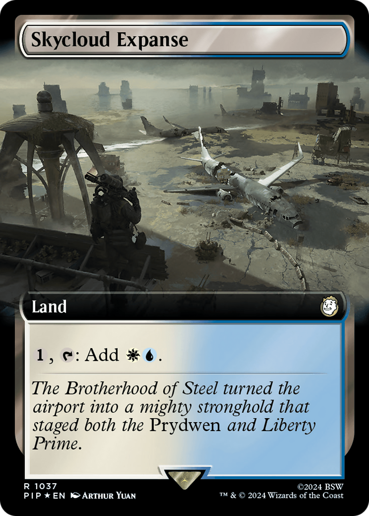 Skycloud Expanse (Extended Art) (Surge Foil) [Fallout] | Arkham Games and Comics