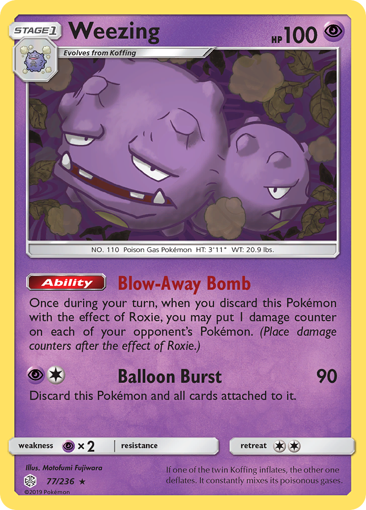 Weezing (77/236) [Sun & Moon: Cosmic Eclipse] | Arkham Games and Comics