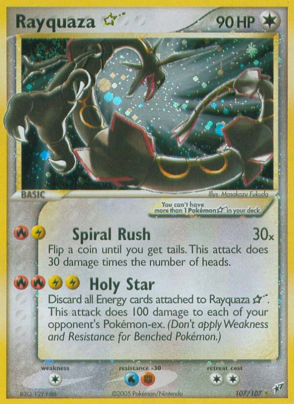 Rayquaza Star (107/107) [EX: Deoxys] | Arkham Games and Comics