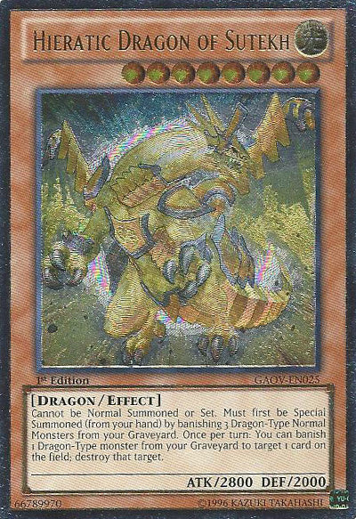 Hieratic Dragon of Sutekh [GAOV-EN025] Ultimate Rare | Arkham Games and Comics