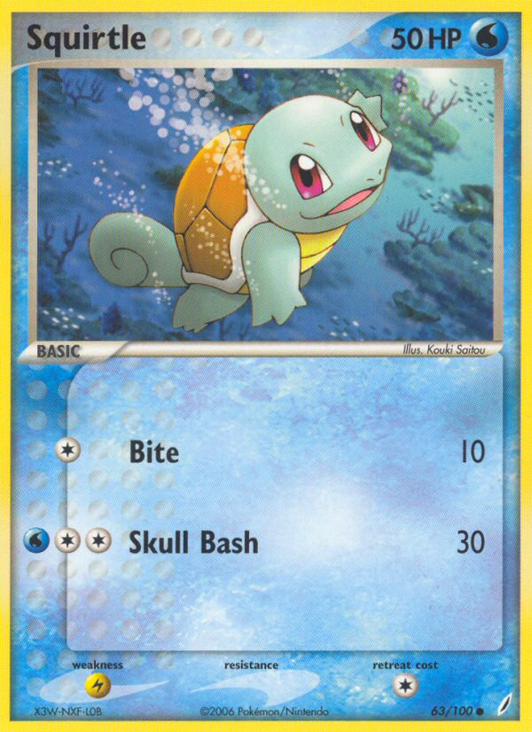 Squirtle (63/100) [EX: Crystal Guardians] | Arkham Games and Comics