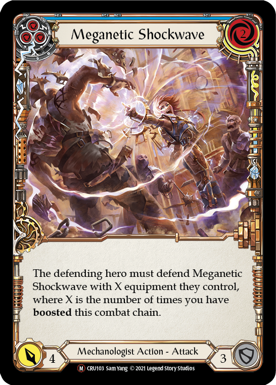 Meganetic Shockwave [U-CRU103] (Crucible of War Unlimited)  Unlimited Normal | Arkham Games and Comics