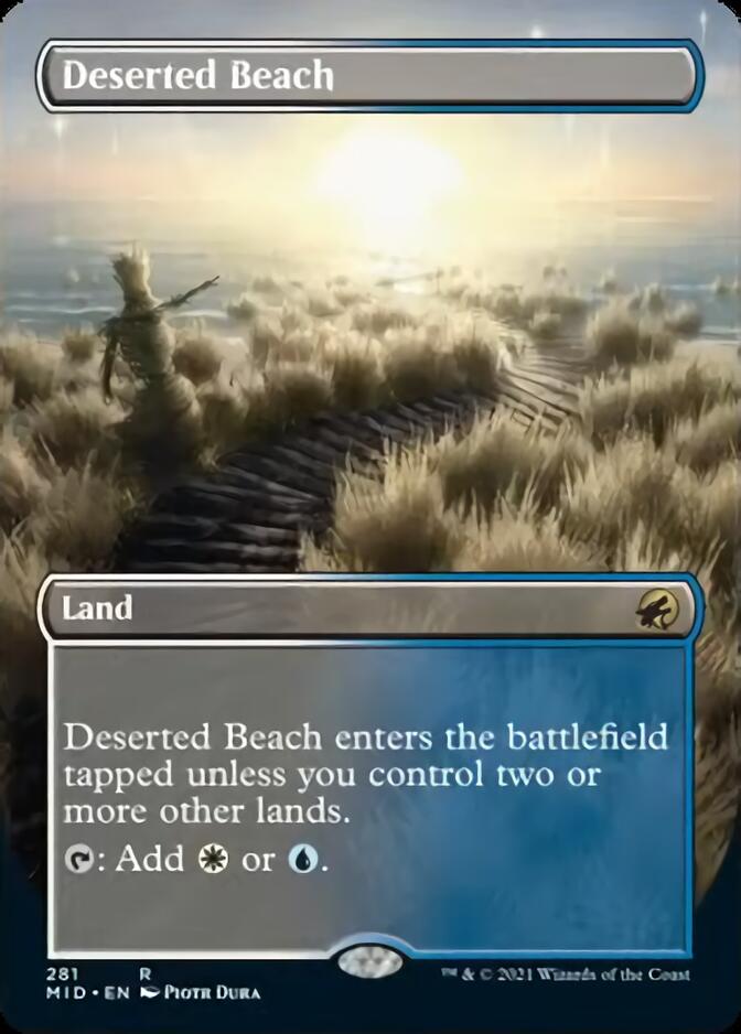 Deserted Beach (Borderless) [Innistrad: Midnight Hunt] | Arkham Games and Comics
