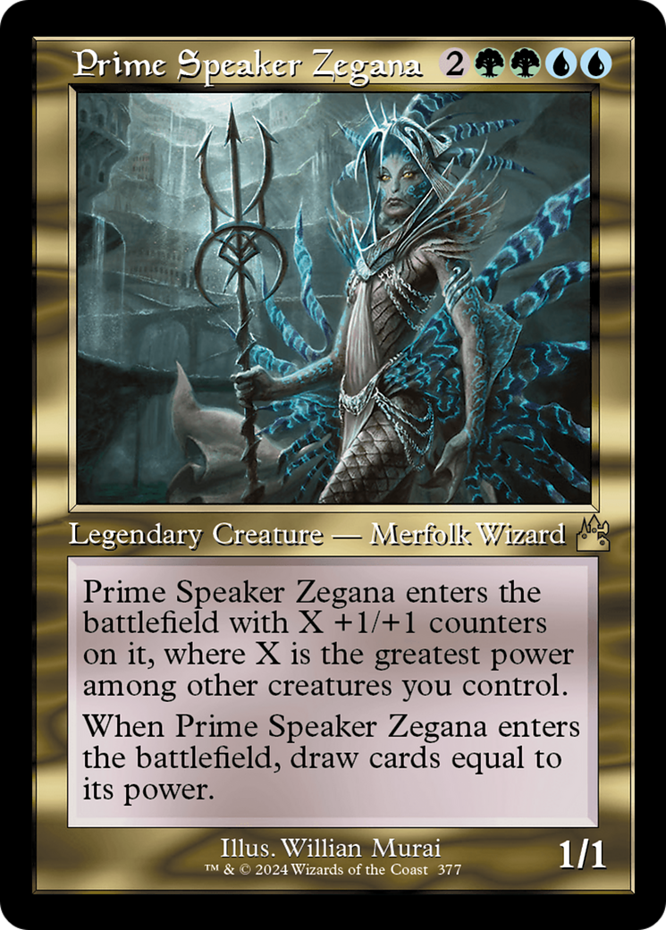 Prime Speaker Zegana (Retro Frame) [Ravnica Remastered] | Arkham Games and Comics