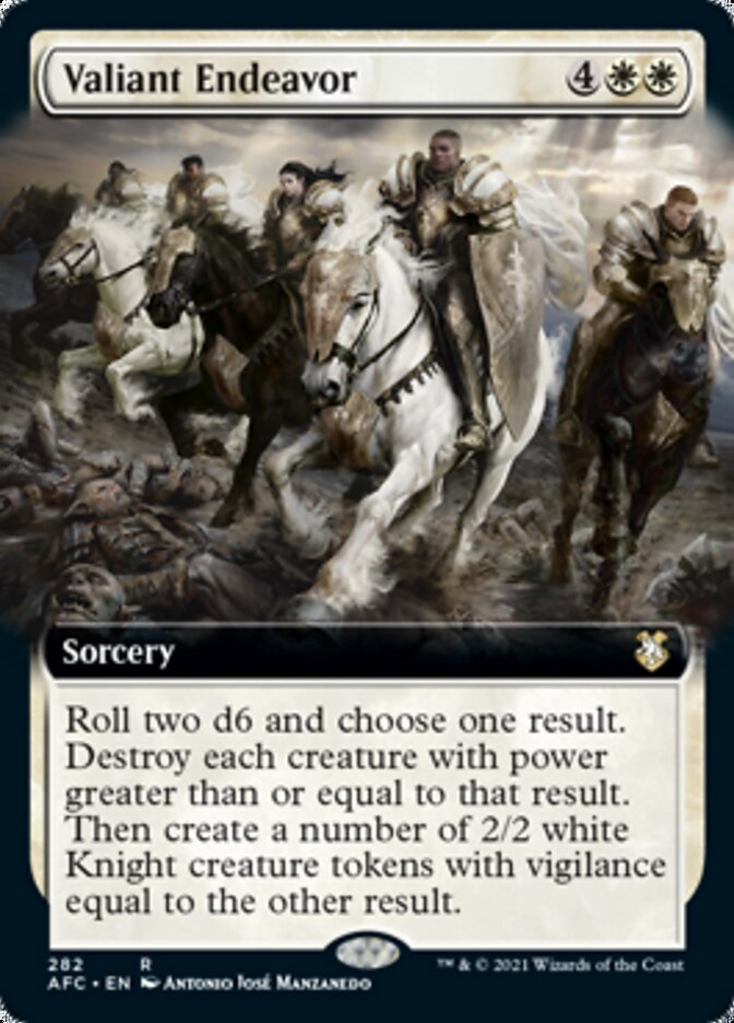 Valiant Endeavor (Extended) [Dungeons & Dragons: Adventures in the Forgotten Realms Commander] | Arkham Games and Comics