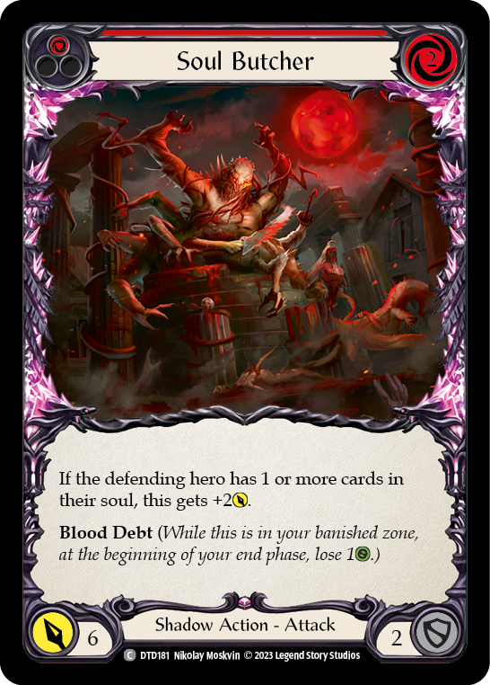 Soul Butcher (Red) [DTD181] (Dusk Till Dawn)  Rainbow Foil | Arkham Games and Comics