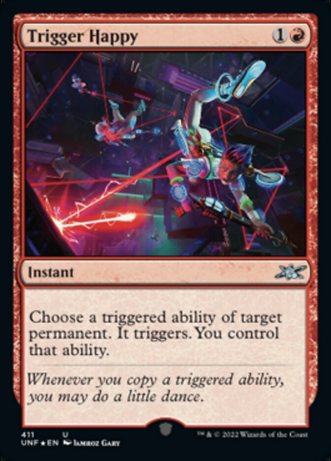 Trigger Happy (Galaxy Foil) [Unfinity] | Arkham Games and Comics