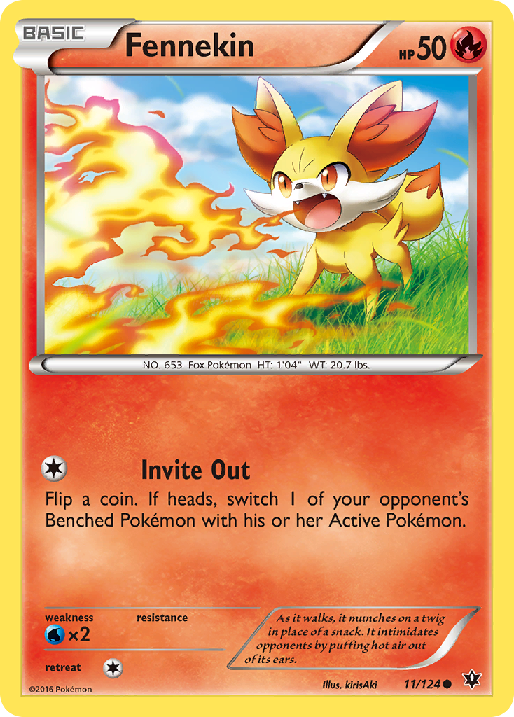 Fennekin (11/124) [XY: Fates Collide] | Arkham Games and Comics