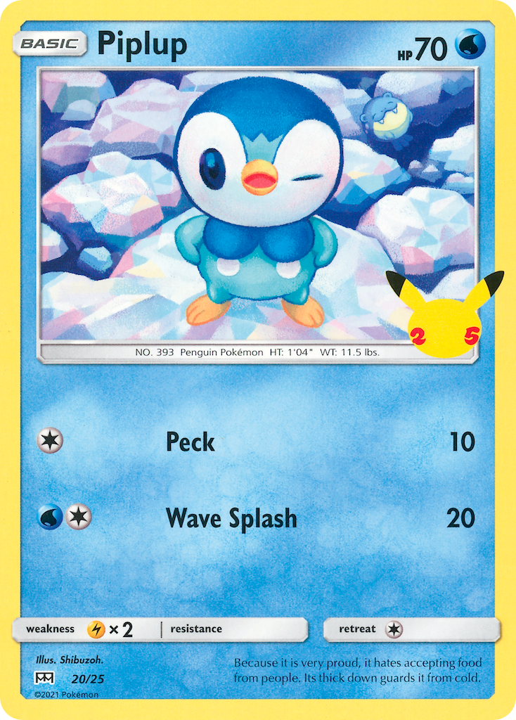 Piplup (20/25) [McDonald's 25th Anniversary] | Arkham Games and Comics