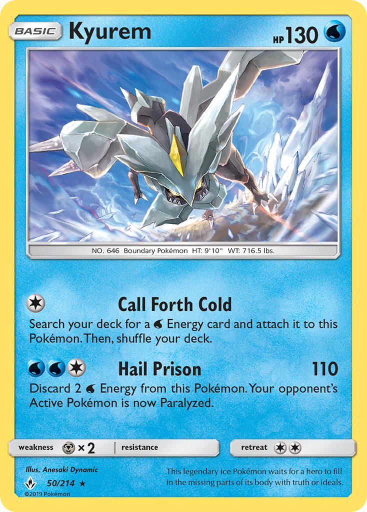 Kyurem (50/214) [Sun & Moon: Unbroken Bonds] | Arkham Games and Comics