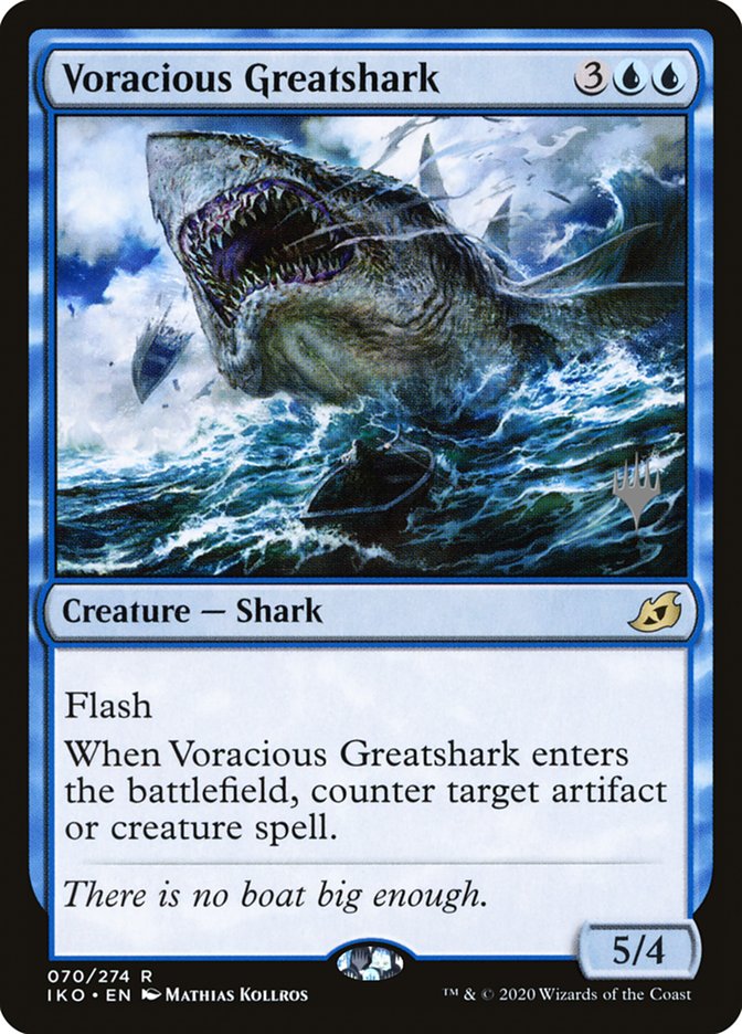 Voracious Greatshark (Promo Pack) [Ikoria: Lair of Behemoths Promos] | Arkham Games and Comics