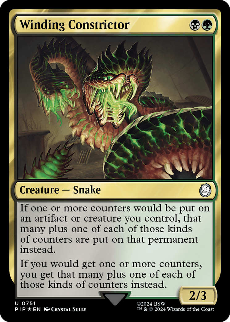 Winding Constrictor (Surge Foil) [Fallout] | Arkham Games and Comics