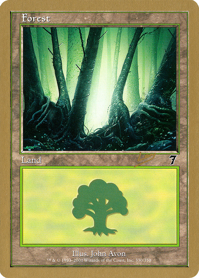 Forest (rl330) (Raphael Levy) [World Championship Decks 2002] | Arkham Games and Comics