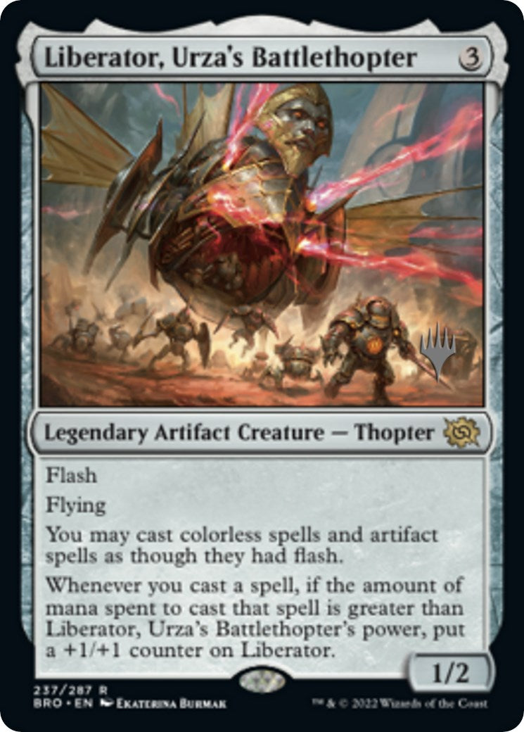 Liberator, Urza's Battlethopter (Promo Pack) [The Brothers' War Promos] | Arkham Games and Comics