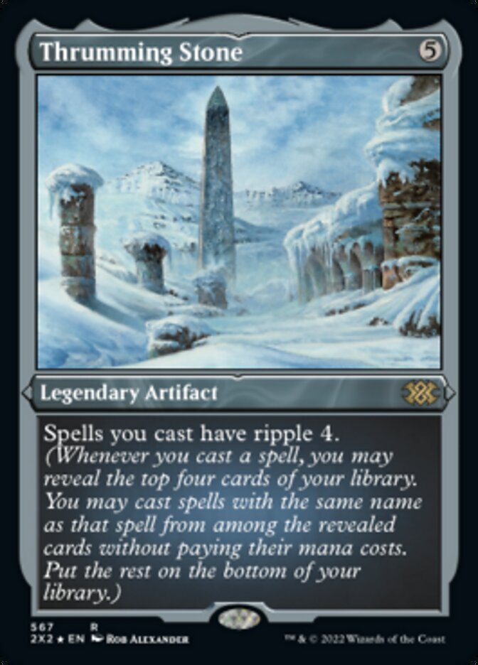 Thrumming Stone (Foil Etched) [Double Masters 2022] | Arkham Games and Comics