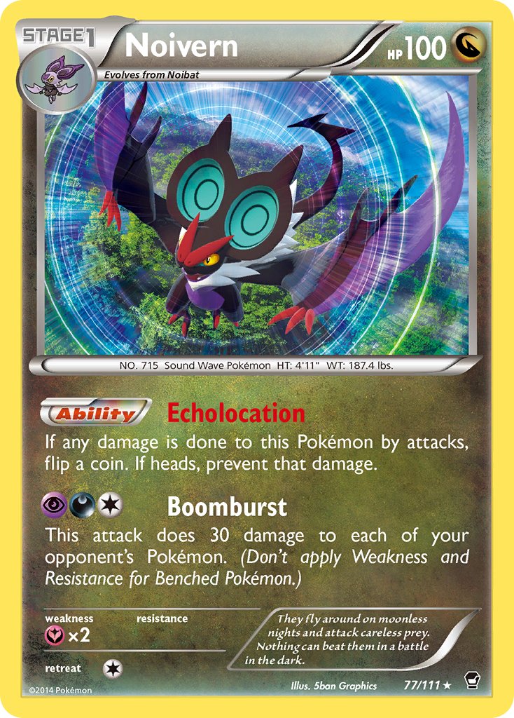 Noivern (77/111) (Cosmos Holo) (Blister Exclusive) [XY: Furious Fists] | Arkham Games and Comics