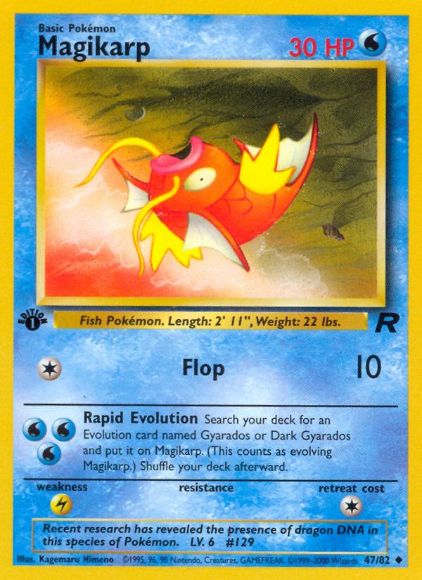 Magikarp (47/82) [Team Rocket 1st Edition] | Arkham Games and Comics