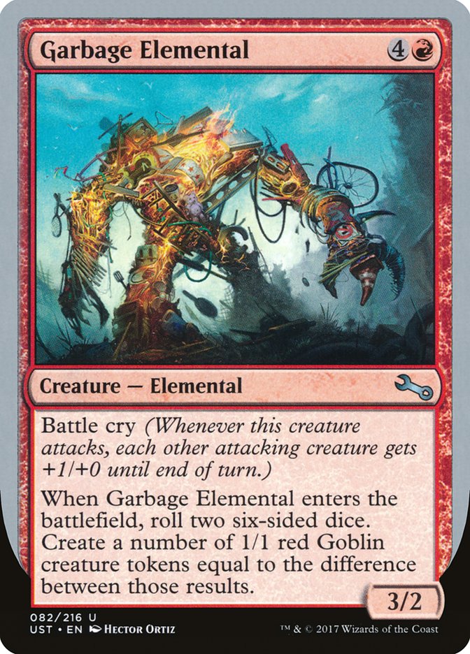 Garbage Elemental (3/2 Creature) [Unstable] | Arkham Games and Comics