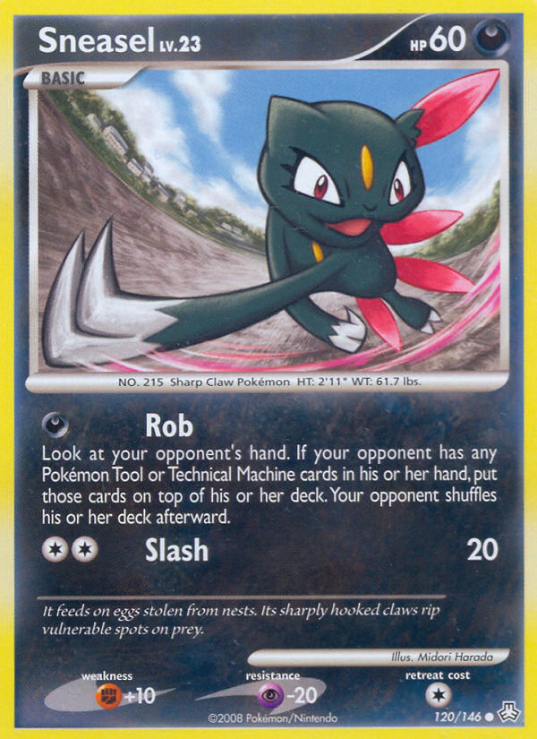 Sneasel (120/146) [Diamond & Pearl: Legends Awakened] | Arkham Games and Comics