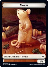 Mouse // Food (16) Double-sided Token [Throne of Eldraine Tokens] | Arkham Games and Comics