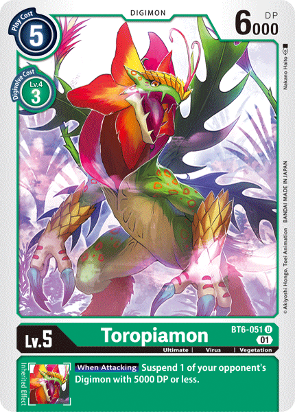 Toropiamon [BT6-051] [Double Diamond] | Arkham Games and Comics