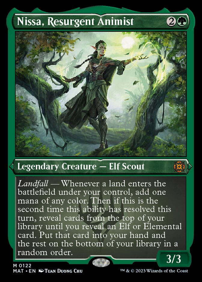 Nissa, Resurgent Animist (Foil Etched) [March of the Machine: The Aftermath] | Arkham Games and Comics