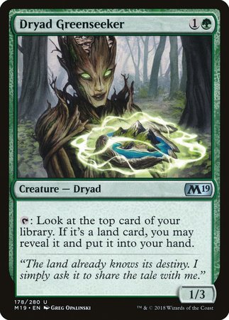 Dryad Greenseeker [Core Set 2019] | Arkham Games and Comics