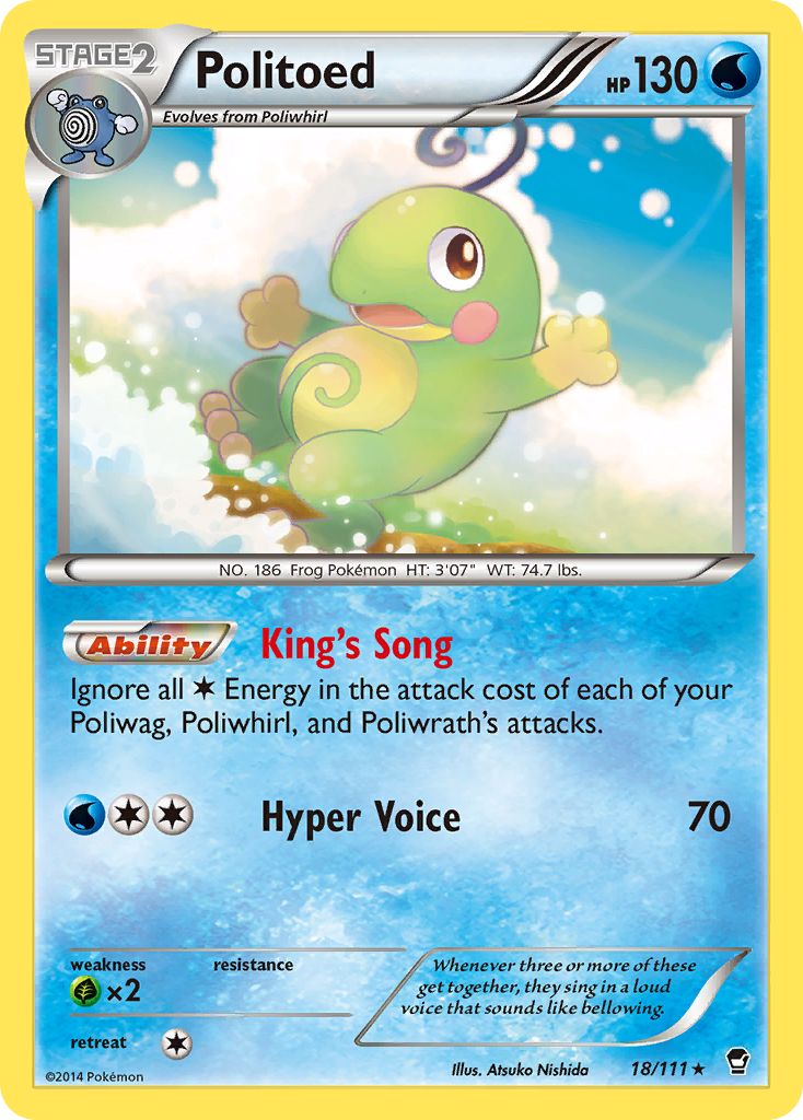 Politoed (18/111) [XY: Furious Fists] | Arkham Games and Comics